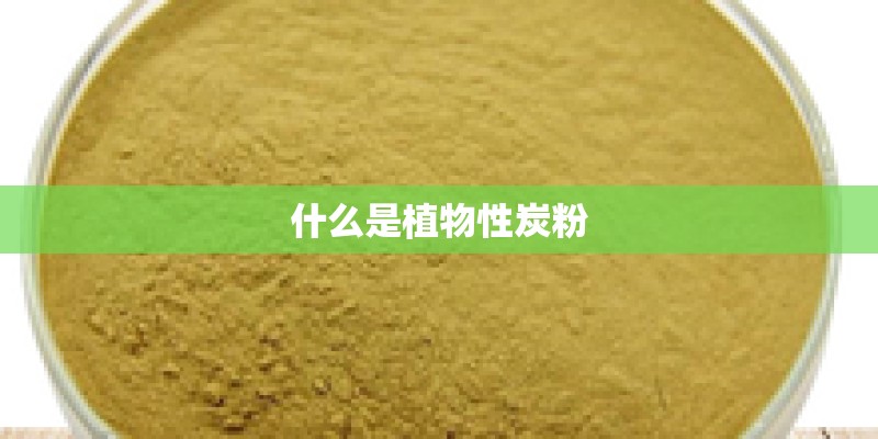 什么是植物性炭粉