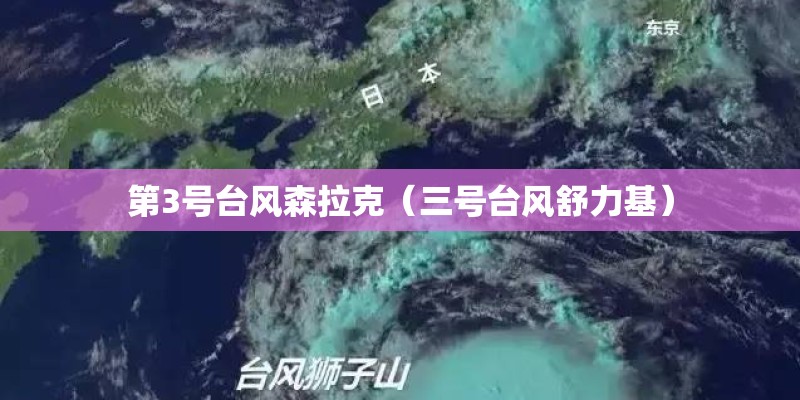 第3号台风森拉克（三号台风舒力基）