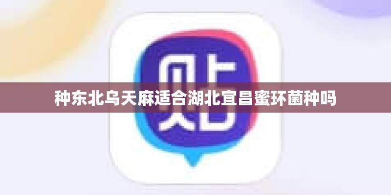 种东北乌天麻适合湖北宜昌蜜环菌种吗