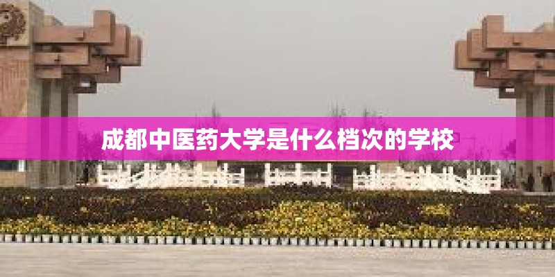 成都中医药大学是什么档次的学校 成都中医药大学是什么档次的学校