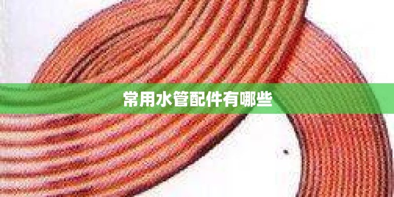 常用水管配件有哪些