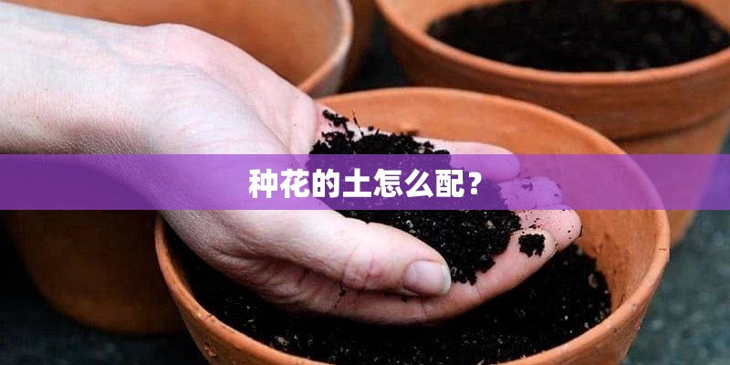 种花的土怎么配？
