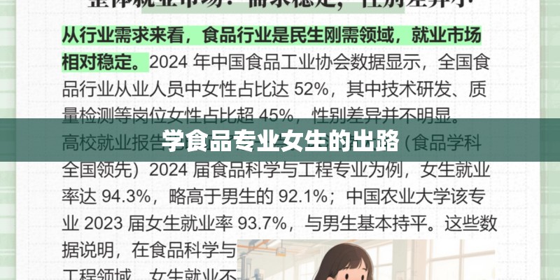 学食品专业女生的出路