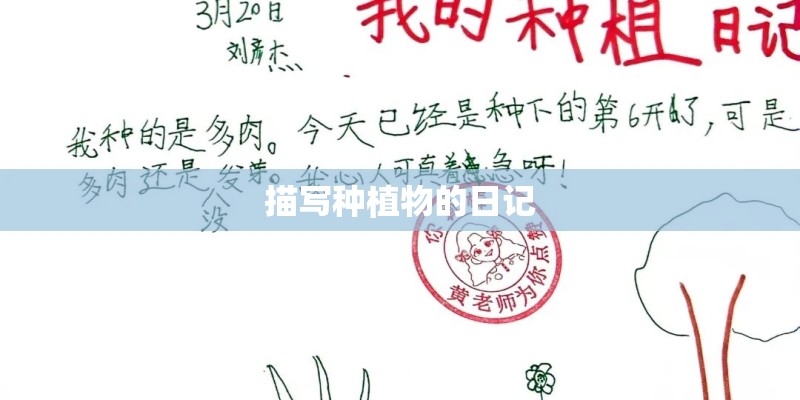 描写种植物的日记