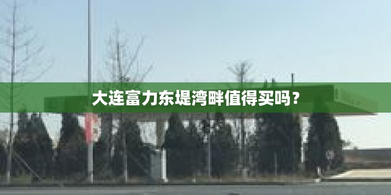 大连富力东堤湾畔值得买吗？